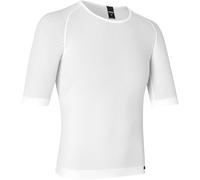 GripGrab PACR Summer Seamless Short Sleeve Cycling Base Layer High Performance Breathable Low Bulk Tight Fit Undershirt White