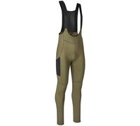 GripGrab PACR Thermal Winter Cycling Bib Tights - Men's Padded Bike Pants | Thermal Miti Superroubaix Fabric, Elastic Interface HCS Pad, Storage Leg Pocket & Flatlock Seams, for Road, Gravel & MTB