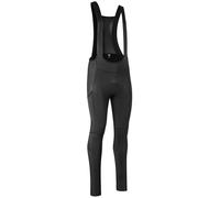 GripGrab PACR Thermal Winter Cycling Bib Tights Mens Padded Long MTB Gravel Bike Road Biking Pants with Leg Pocket and Padding Black