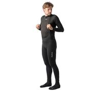 GripGrab PACR Water-Resistant Winter Cycling Bib Tights Men No Pad Long Unpadded Thermal Softshell Road MTB Gravel Bike Pants Black