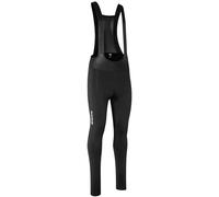 GripGrab PACR Water-Resistant Winter Cycling Bib Tights Men Padded Long Thermal Softshell Road MTB Gravel Bike Pants Seat Pad Black