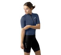 GripGrab PACR Women's Short Sleeve Summer Cycling Jersey Aero Bike Shirt | Breathable cycle top with tight aero compression fit, full YKK zip and 3 rear pockets for road, gravel and mountain biking