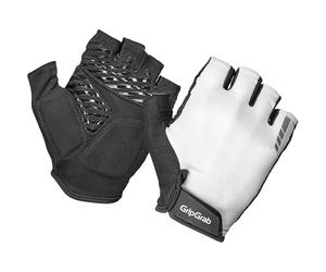 GripGrab ProRide RC Max Padded Short Finger Summer Cycling Gloves | Cushioned fingerless bike glove - Recycled microsuede palm - Anti-slip silicone grip - Reflective visibility - Sweatwiper