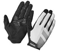 GripGrab RIDE Lite Padded Full Finger Summer Mountain Bike Gloves Gravel | Shock absorbing cushioning, recycled microsuede palm, silicone grip, thumb sweat wiper and touchscreen compatibility