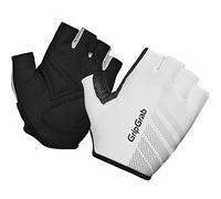 GripGrab RIDE Padded Short Finger Cycling Gloves - Summer Road Bike Mitts | Lightweight fingerless bicycle gloves with slip-in cuff and pull-off tabs for summer road cycling, budget-friendly
