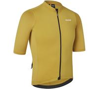 GripGrab Ride Short Sleeve Cycling Jersey Summer MTB Road Gravel Bike Men's Cycle Jersey Full Zip UPF Bicycle Clothing Men Mustard Yellow