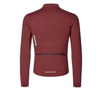GripGrab Ride Thermal Long Sleeve Cycling Jersey Men's Road MTB Gravel Bike Cycle Top Warm Biking Shirt for Men Dark Red