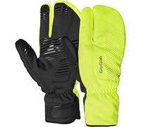 GripGrab RIDE Windproof Deep Winter Lobster 3-Finger Cycling Gloves | Thermal fleece lining, padded palms, 90% recycled softshell fabric, DWR finish, cuff closure, for road, gravel & MTB riding