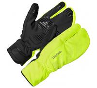 GripGrab - Ride Windproof Deep Winter Lobster Gloves - Gloves size L - 10, green/black
