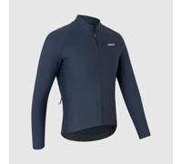 GripGrab PACR Thermal Long Sleeve Cycling Jersey for Men Road MTB Gravel Bike Cycle Top Full Zip Fleece Biking Shirt Navy Blue