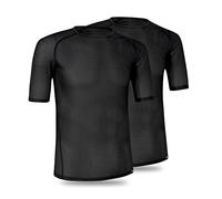GripGrab Ultralight 1 and 2 Pack Cool Mesh Short Sleeve Cycling Base Layer Anti Odour Summer Bicycle Under Shirt Vest