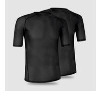 GripGrab Ultralight Mesh Short Sleeve Base Layer 2-Pack Black