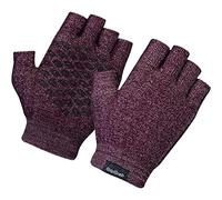 GripGrab Unisex's Freedom Fingerless Knitted Cycling Gloves Comfortable Durable Lifestyle Anti-Slip Shortfinger Gravel Bike-Packing Short, Dark Red, X-Large/2X-Large