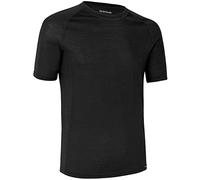 GripGrab Unisex's Merino-Wool Polyfibre Short Sleeve Cycling Base Layer-Thermal Bicycle Hiking Under-Shirt-Black and Navy-Blue, 2X-Large