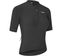 GripGrab Women's Grinta Short Sleeve Summer Cycling Jersey Aero Tight Fitting Race Shirt for Road MTB Gravel Bike Women Black