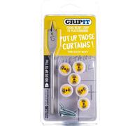 Gripit Complete Plasterboard Curtain Rail Mounting Kit