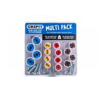 Gripit Mixed Heavy Duty Plasterboard Fixings Kit - Pack of 16 - Suitable for Drywall and Stud Walls - Supports Up to 113kg - Ideal for TV Brackets & Shelves - Easy Install - UK Designed