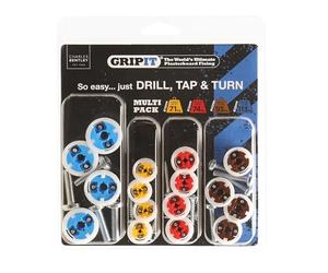 Gripit Mixed Heavy Duty Plasterboard Fixings Kit - Pack of 16 - Suitable for Drywall and Stud Walls - Supports Up to 113kg - Ideal for TV Brackets & Shelves - Easy Install - UK Designed