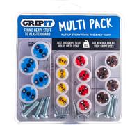 Gripit GPMULTIPK Plasterboard Fixings Multi Pack 16 Piece Clam Pack