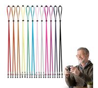 Gripiti Glasses Straps Chain 12Pcs, Adjustable Spectacles Cord Non-Slip Kids Glasses Strap Soft Suede Glasses Lanyard Sunglasses Strap Anti-Loss Spectacle Neck Cordglasses Glasses Chain for Women Men