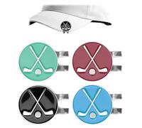 Gripiti Golf Marker Magnetic Hat Clip 4 Pcs, Personalised Golf Ball Markers Gift Golf Ball Markers for Putting Green Funny Golf Bag Training Aids Accessories for Men Women Golfer Fan