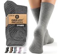 Gripjoy Grip Socks Non Slip Socks for Women Men - Non Skid Hospital Socks - 3 pk