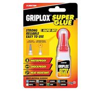 Griplox 10g Super Glue - Fast Setting Strong Adhesive for Metal, Plastic, Wood, Glass, Ceramic, Rubber & Leather - Precision Nozzle, Anti-Clog Cap - For Home, Craft & Industrial Use