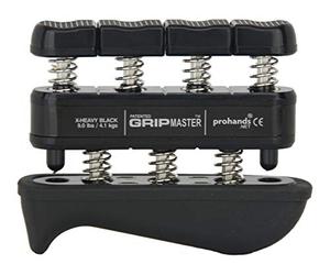 Gripmaster *ORIGINAL VERSION* Hand Grip, Hand and Finger Exerciser, Black, 9.0 lbs/Finger, X-Heavy Resistance