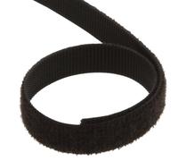 Grippa Hook & Loop Tape 10mm Black | Reusable Double-Sided Cable Management Strap | Adjustable Slim Fastener for Wires, Cables, Gardening, DIY - 1m, 2m, 5m & 10m Lengths (1 Metre)