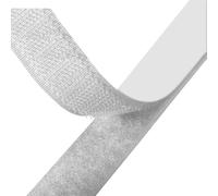 GRIPPA | White Self Adhesive Tape Hook and Loop Strip, 1 Metre Pair - Sticky Backed Fastening Tape | Multiples Sent as Continuous Length | 38mm Wide (White)