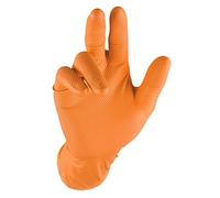 Grippaz QGR-O-L Work Gloves, Orange, L, Set of 50