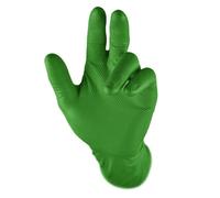 Grippaz Tough Nitrile Gloves Green Grip Heavy Duty Strong Disposable Gloves