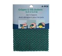 Gripper Pad Jar Opener, 4 Pack, Non-Slip Rubber Pads for Jars and Bottles, Opens Tight Lids Easily