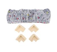 Gripper Strip Frame Cover Thick Protective Flannel Lid for Rug Hooking Punch Needle Sewing Accessories Home Use 25 x 25cm 1 Set (Type 1 Dark Blue)