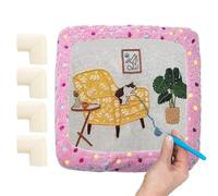 Gripper Strip Frame Cover, Tufting Frame Cover - Flannel Embroidery Strip Frame Cover, Embroidery Hoop Cover with 4 Foam Anti-Collision Corners for Knitting Beginners