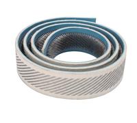 Gripper Strip Rubber 1m x 3.2cm for Tufting Frame, Cross Stitch Embroidery Gripper Strip with Curved Steel Brush Design, Rug Hooking Supplies for Punch Needle Frame and Craft