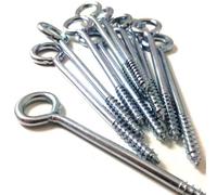 Gripple Folded Eye Steel Vine Screws Zinc Plated For use with Gripple Garden Plant Training Systems 75mm x 30