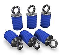 GripPRO ATV Anchors - Set of 6 - Blue - Stainless Steel / Zinc Twist Lock - 400 lb Load Capacity - Fits Polaris Ranger & General Lock & Ride - UTV Tie-Down Anchors