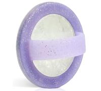 Grips by CRYSTALFY Clear Quartz Crystal Magnetic Phone Ring Grip - Silicone Slim Phone Holder with Swappable Natural Crystal - Worry Stone Stress Relief - Compatible with All Phones (Purple Sparkle)