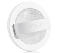 Grips by CRYSTALFY Clear Quartz Crystal Magnetic Phone Ring Grip - Silicone Slim Phone Holder with Swappable Natural Crystal - Worry Stone Stress Relief - Compatible with All Phones (White)