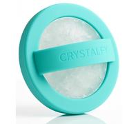 Grips by CRYSTALFY Clear Quartz Crystal Magnetic Phone Ring Grip - Silicone Slim Phone Holder with Swappable Natural Crystal - Worry Stone Stress Relief - Compatible with All Phones (Blue)