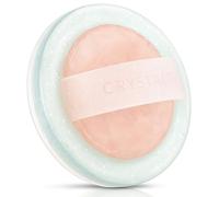 Grips by CRYSTALFY Rose Quartz Crystal Magnetic Phone Ring Grip - Silicone Slim Phone Holder with Swappable Natural Crystal - Worry Stone Stress Relief - Compatible with All Phones (Clear Sparkle)