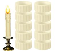 Grips for - 10pcs Conical Bougie Stabilizer, Non-Slip Stand for Dining Table, Banquet Party Decorations 2.4x1.7x1.0cm | Secure Centerpiece Arrangement