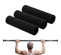 Grips for Pull-Up Bar - 3 Piece Non-Slip Tube Cushion Soft Shock Absorber | Foam Grip Tube, for Training Bodybuilding Pull Ups Door Fitness Machine Exercise