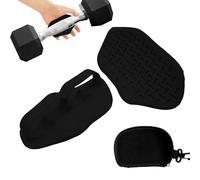 Grips for Strength Training, Fingerless Silicone Training Handles, Non-Slip Palm Protection, Ergonomic Fitness Gloves for Gym Training & Fitness