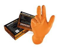 Gripster Skins Extra Tough Nitrile Disposable Gloves - 50 Pack / 25 Pairs - (Small/Size 8, Medium)