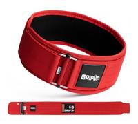 GripUp Weight lifting Belt AUTO LOCK 4” Premium Gym Belt Adjustable Buckle Olympic Cross Training Back Support Men & Women Fitness Powerlifting Bodybuilding Weightlifting Deadlift (Red, XXL)