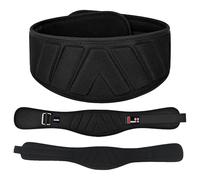 GripUp Weight lifting Gym Belt Curved Padded Back Lumbar Support Neoprene Belt for Fitness Exercise Bodybuilding Powerlifting Workouts Deadlifts Squats & Weightlifting Men Women (Black, L)