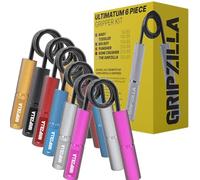 Gripzilla Ultimatum Hand Grip Strengthener Workout Kit, 50-300LB 6pc for Finger Exercise, Wrist Training, Forearm Builder Kit
