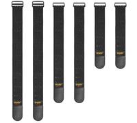 GripZz Elastic Cinch Straps with Anti-Slip Strips, Size Combo(30+46+61cm) Heavy Duty Hook and Loop Storage Straps for Extension Cords, Cables, Ropes, Hoses, Bike, RV, Pant Garters,Garage Organization